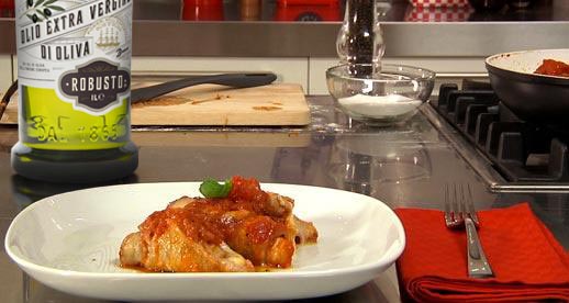 Involtini di vitello al sugo