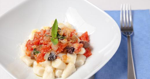 Gnocchi di ricotta alle olive