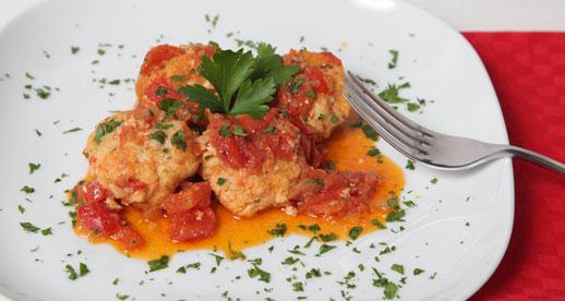 Polpette di pesce al pomodoro